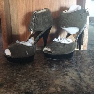Michael Kors platform with ankle buckle heels